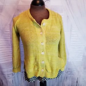 Anthropologie Field Flower knit top women sweater